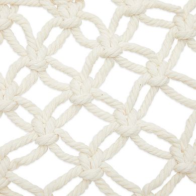 Macrame Hanging Fruit Basket for Produce, Under Cabinet Storage, 6x25x15 in