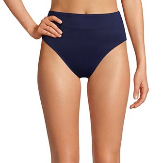 Women's Lands' End High-Waisted Bikini Bottoms