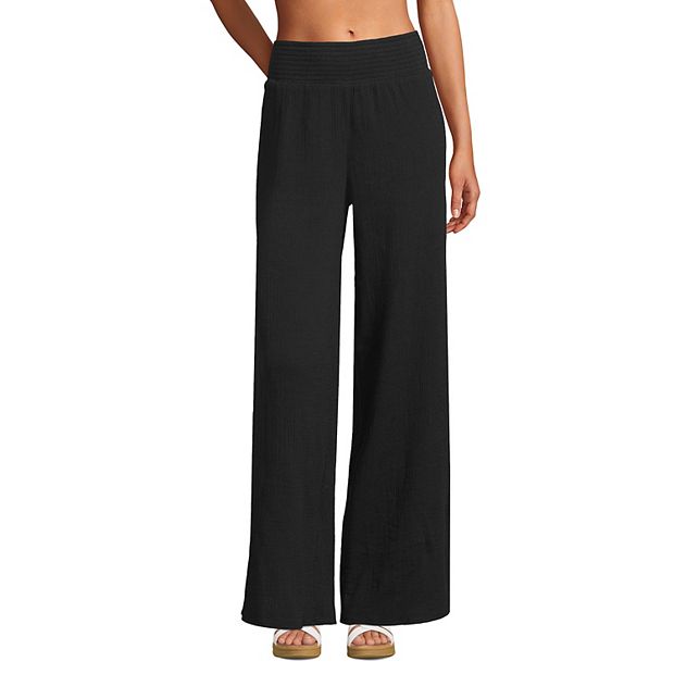 Women s Lands End Gauze Swimsuit Cover Up Pants