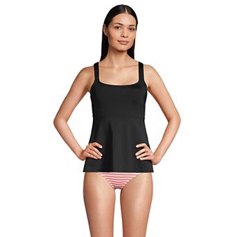 Petite Lands' End Comfort Flutter Scoop Neck Tankini Swim Top