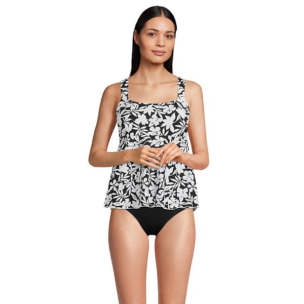 Lands end black hot sale tankini top