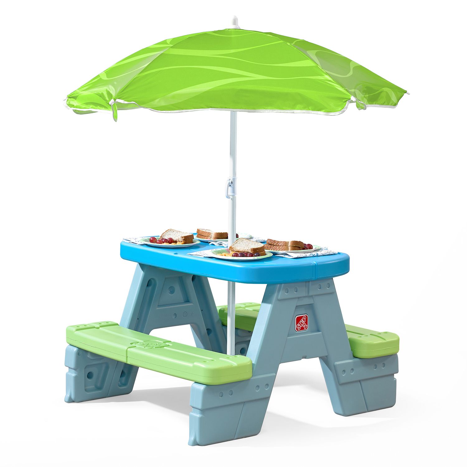 Step2 Sun Shade Picnic Table Umbrella Set   6193741 ALT