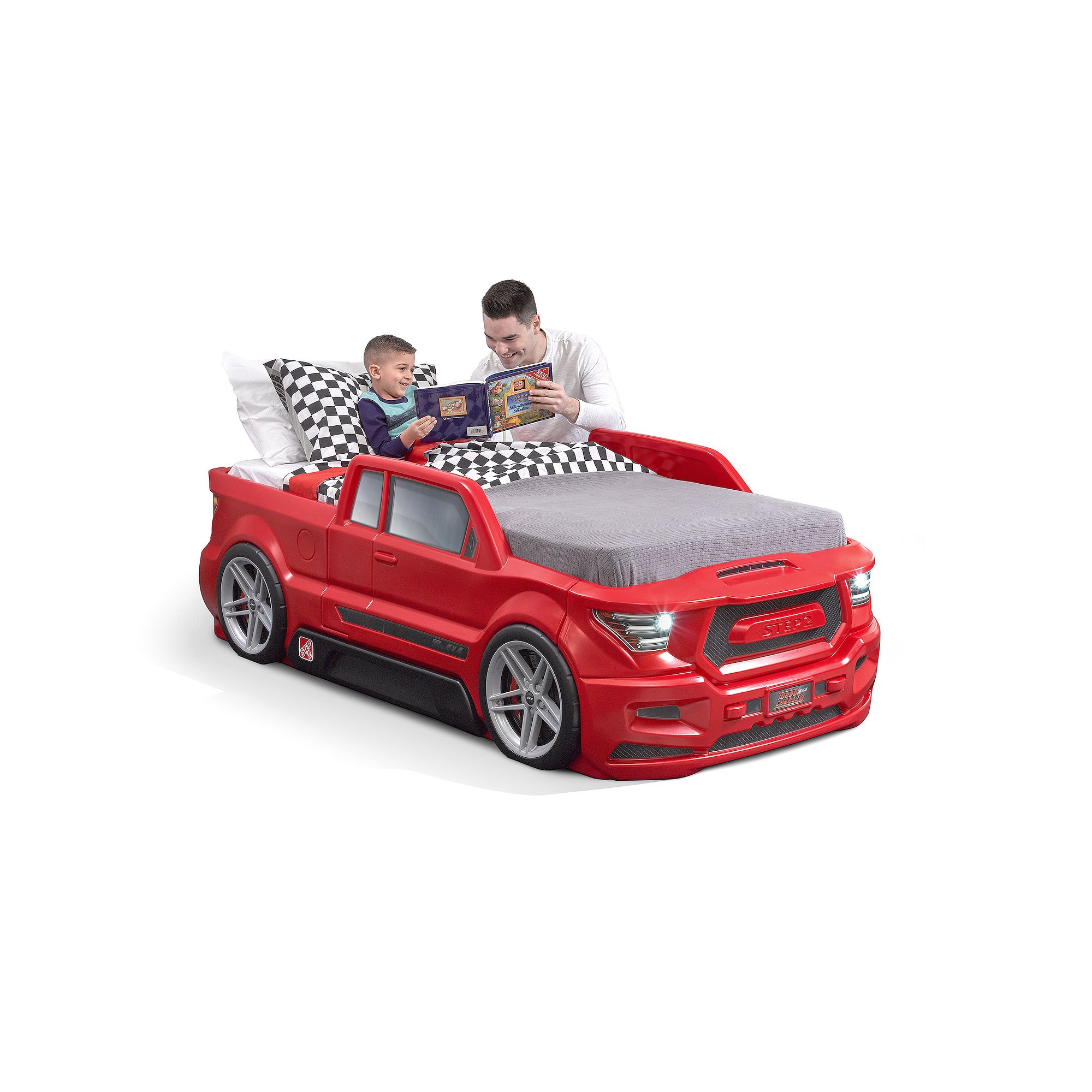 Step2 Turbocharged Twin Truck Bed, Red