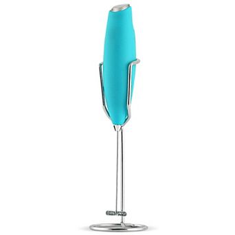 Milk Boss Powerful Electric Milk Frother Handheld with Upgraded Holster Stand