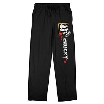 Men's Chucky Bang! Black Pajama Pants