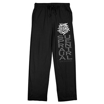 Men's Supernatural Show Title Pajama Pants