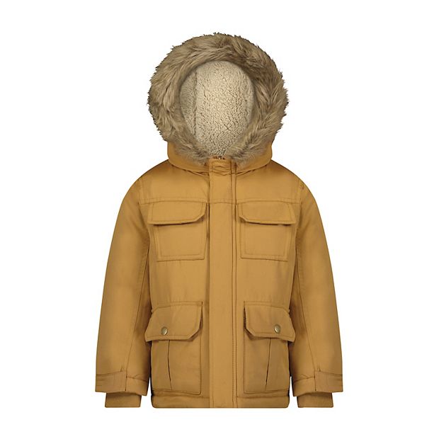 Boys fur online parka