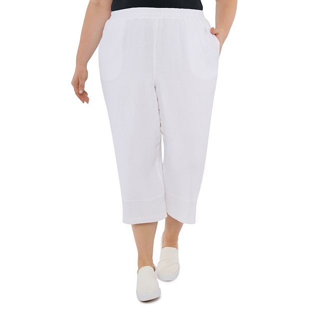 Kohls capri pants plus on sale size