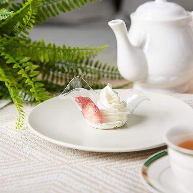 Mini Dessert Bowls - 100-Pack Clear Plastic 1.75-Ounce Appetizer, Salad ...