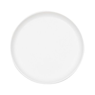 White Ceramic Dinner Plates Set Of 4 Serving Dinnerware Dishes (8 Inches)