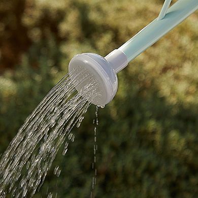 0.4 Gallon Mint Green Small Plastic Watering Can with Sprinkler Head for Flowers
