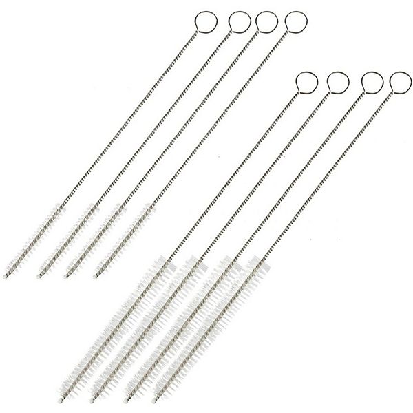 Straw Cleaning Brush 8Pack Stainless Steel Straw Cleaners with Long