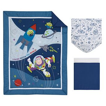 Disney / Pixar's Toy Story Outta This World 3 pc Crib Bedding Set