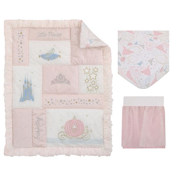 Disney Princess Cinderella Enchanting Dreams 3-Piece Crib Bedding Set