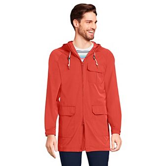 Men's Lands' End Water Resistant Rain Parka
