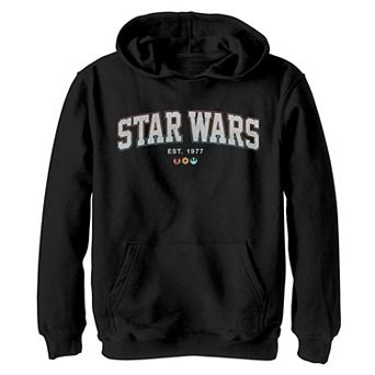 Boys 4-20 Star Wars Rainbow Outline Simple Star Wars Logo Graphic Hoodie
