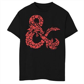 Boys 6-20 Dungeons And Dragons Heart Fill Graphic Tee
