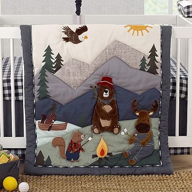 NoJo Into the Wilderness 4 Piece Nursery Crib Bedding Set