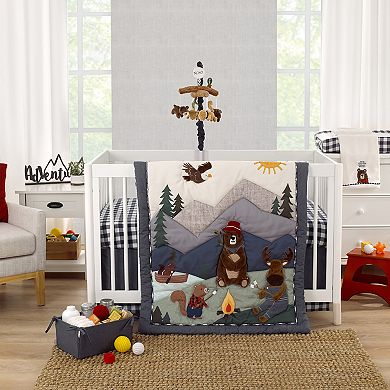 NoJo Into the Wilderness 4 Piece Nursery Crib Bedding Set