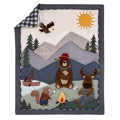 NoJo Into the Wilderness 4 Piece Nursery Crib Bedding Set