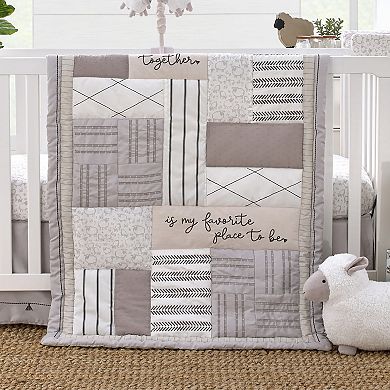 NoJo Together is Better 4 Piece Nursery Crib Bedding Set