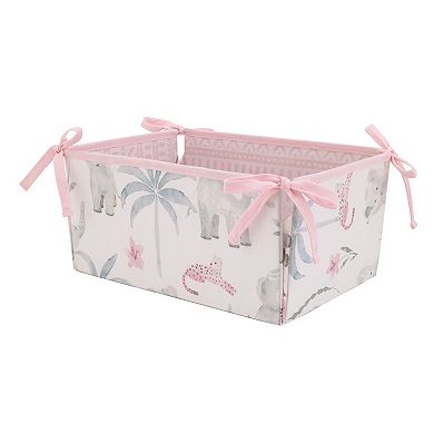 NoJo Tropical Princess Elephant 4 Piece Crib Bedding Set