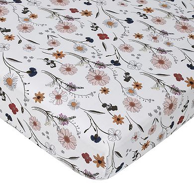 NoJo Keep Blooming 4 Piece Nursery Crib Bedding Set