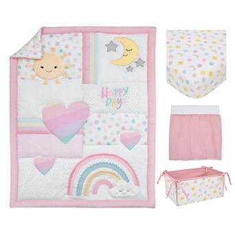 NoJo Happy Days 4 pc Nursery Crib Bedding Set