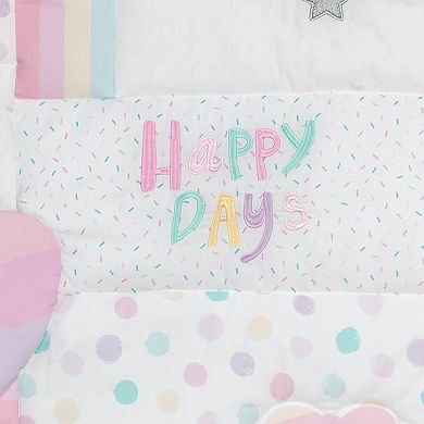 NoJo Happy Days 4 Piece Nursery Crib Bedding Set
