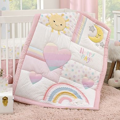 NoJo Happy Days 4 Piece Nursery Crib Bedding Set