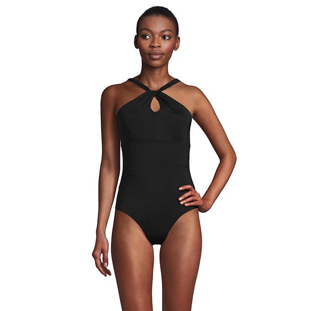 Lands end high cheap neck one piece