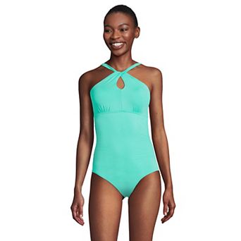 Women's Lands' End Chlorine Resistant Multi Way One-Piece Swimsuit