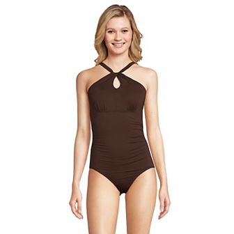 Women's Lands' End Chlorine Resistant Multi Way One-Piece Swimsuit