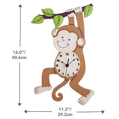 Fantasy Fields Sunny Safari Monkey Wall Clock