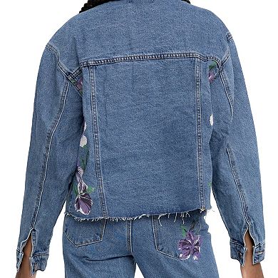 Women's PTCL Floral Denim Jacket