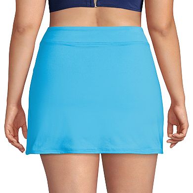 Women's Lands' End Plus Size Chlorine Resistant Swim Cover-up Swim Skirt