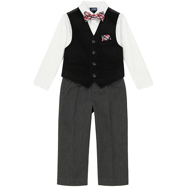 Toddler Boy IZOD Corduroy Vest, Shirt, Pants & Bowtie Set