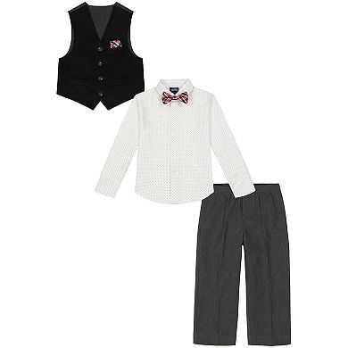 Toddler Boy IZOD Corduroy Vest, Shirt, Pants & Bowtie Set