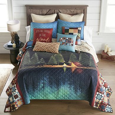 Donna Sharp Northern Lights Bear Decorative Pillow