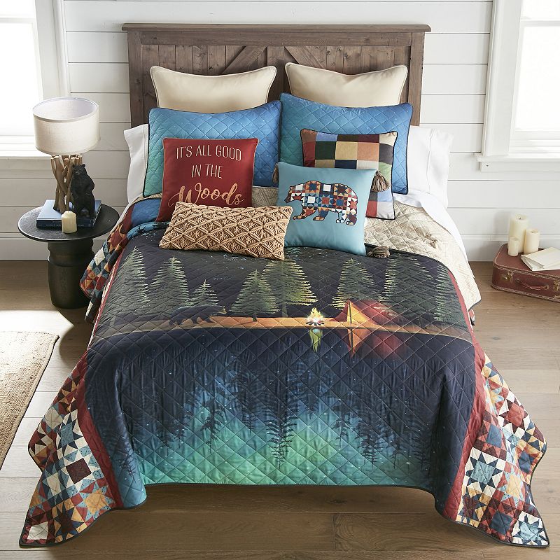 Donna Sharp Northern Lights Quilt Set, Multicolor, King