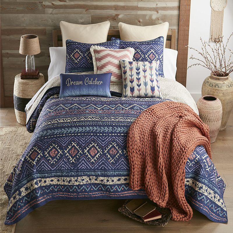 Donna Sharp Desert Verbena Quilt Set with Shams, Multicolor, Queen