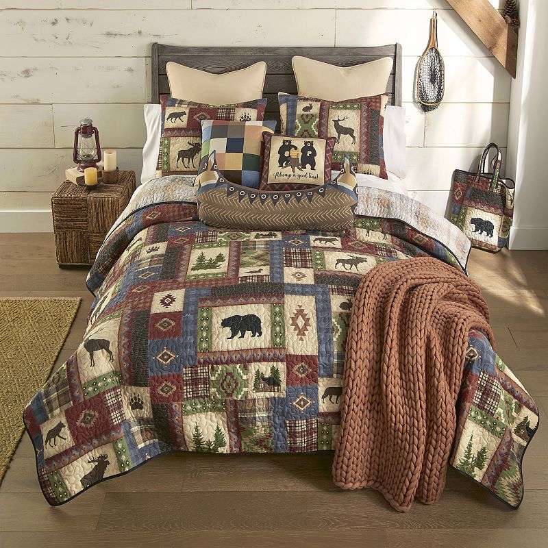 Donna Sharp Forest Grove Quilt Set with Shams, Multicolor, Twin