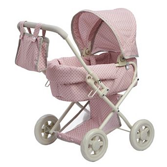 Olivia's Little World Polka Dots Princess Baby Doll Deluxe Stroller