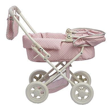 Olivia's Little World Polka Dots Princess Baby Doll Deluxe Stroller