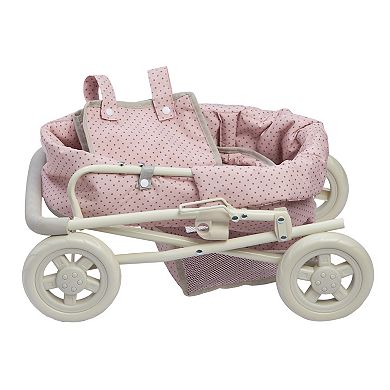 Olivia's Little World Polka Dots Princess Baby Doll Deluxe Stroller