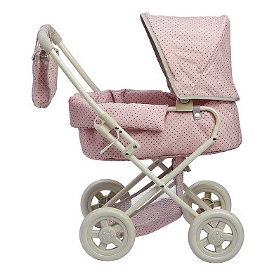 Olivia's Little World Polka Dots Princess Baby Doll Deluxe Stroller