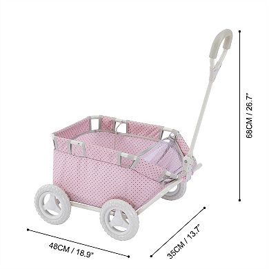 Olivia's Little World Polka Dots Princess Doll Wagon
