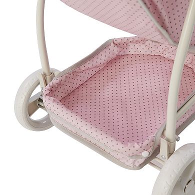Olivia's Little World Polka Dots Princess 2-in-1 Baby Doll Stroller