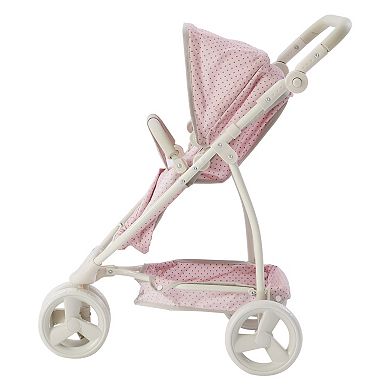 Olivia's Little World Polka Dots Princess 2-in-1 Baby Doll Stroller