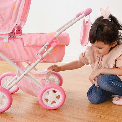 Olivia's Little World Twinkle Stars Princess Baby Doll Deluxe Stroller